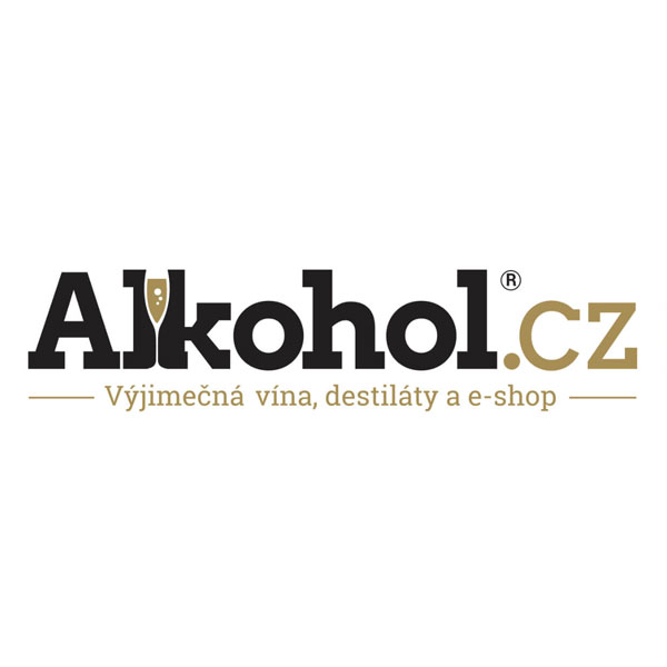 Alkohol.cz - logo e-shopu s víny, destiály a vůbec dobrýho pití z celýho světa